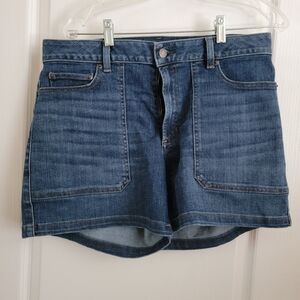 LL Bean womens denim flex shorts